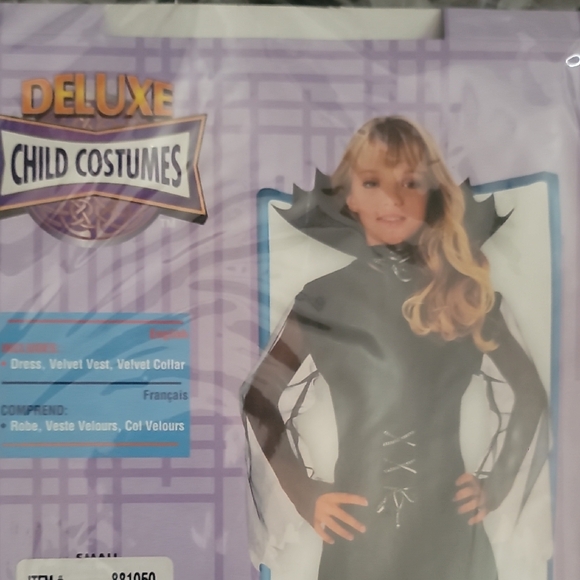 Luxe Deluxe Child Costume - Black - Picture 2 of 4